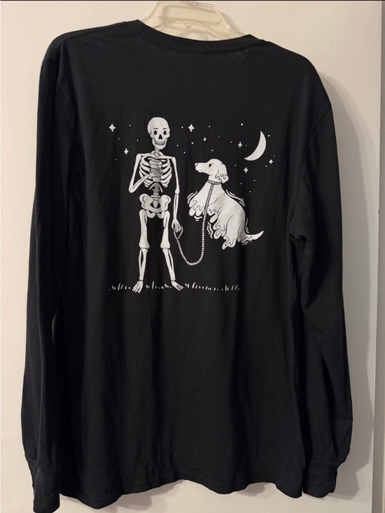 Grounds & Hounds Tops - Grounds & Hounds Coffee Co. Skelly Long Sleeve Shirt Unisex Sz L